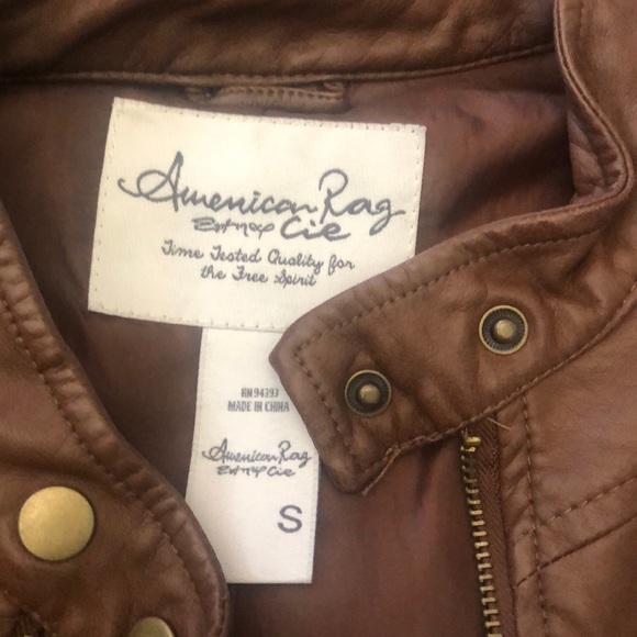 NWOT American Rag leather jacket - Picture 3 of 4